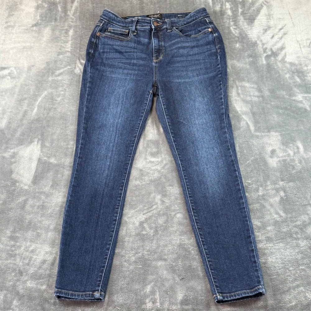 Judy Blue Skinny Fit Jeans Dark Wash High Rise Denim JB82253DK Womens Size 13/31